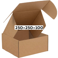 Коробка для Wildberries 250x250x100
Картон Т-23, трехслойный