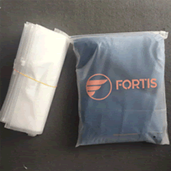 пакеты слайдеры для одежды с логотипом белые матовые полупрозрачные